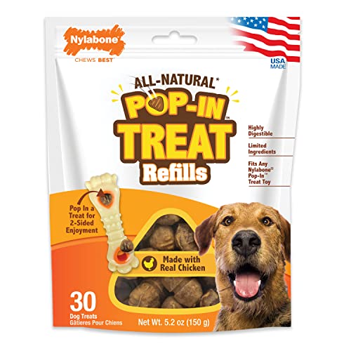 Nylabone Chew & Treat Toy for Dogs - Interactive Dog Enrichment Chew & Treat Toys (30 Count)
