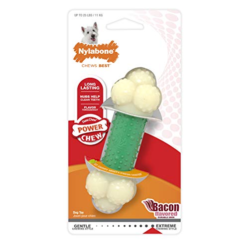Nylabone Double Action Power Chew Durable Dog Toy Small - Up to 25 lbs.