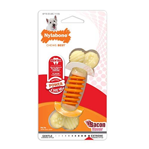 Nylabone PRO Action Dental Power Chew Durable Dog Toy Small - Up to 25 lbs.