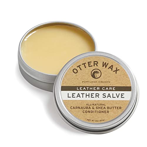 Otter Wax Leather Salve | 2oz | All-Natural Universal Conditioner | Made in USA