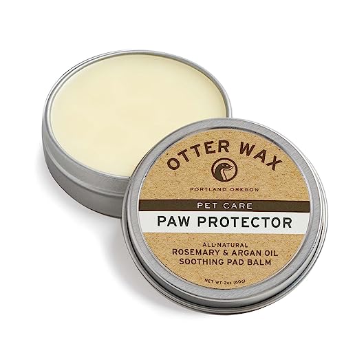 Otter Wax Paw Protector | All-Natural Rosemary & Argan Oil Soothing Moisture Balm for Healing Pads & Noses