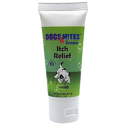 OVANTE Dogs Mite Demodex Mange Healing Itch Relief Cream, Dry, Itchy Skin Soother, Hot Spots Treatment & Natural Wounds Care Solution - 2.0 oz