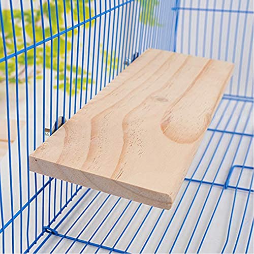 Parrot Bird Wood Perch Platform Large Stand Shelf for Birds Budgie Parakeet Cockatiel Conure Cockatoo Macaw African Grey