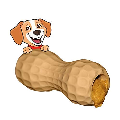 Peanut Butter Dog Toy | Dog Peanut Butter Toy Filler | Dog Chew Toy | Poochie Butter Toy Medium