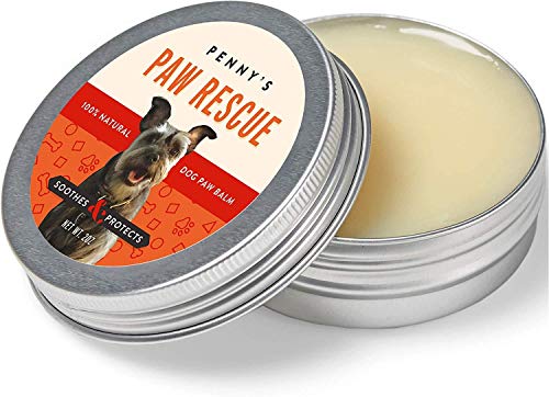 Penny's Paw Rescue - 100% Natural Dog Paw Balm - Relief from Heat, Cold, Allergens & Rough Terrain - Dog Paw Protection, Healing & Paw Soother - Paw Wax for Dogs Made with Hemp Oil, Jojoba, Moringa