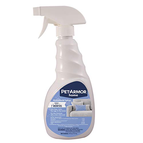 PETARMOR Home Household Spray for Fleas and Ticks, Flea Treatment for Home, Prevents Flea and Tick Re-Infestations for Cats and Dogs, Treats Carpet, Furniture, and More, 24 Ounce