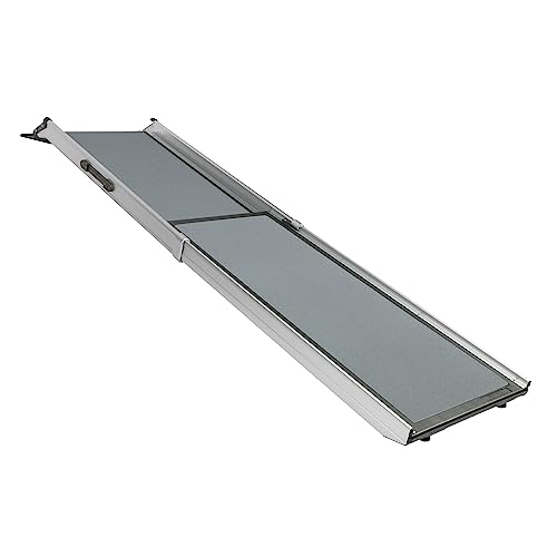 PetSafe Happy Ride Telescoping Dog Ramp for Cars, Trucks, & SUVs - Extends 39 to 72 Inches - Portable Pet Ramp for Large Dogs - Lightweight Aluminum Frame Weighs 13 lb, Supports up to 400 lb