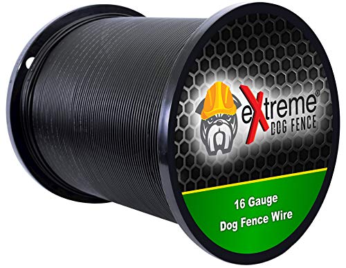 PetSmart Invisible Fence Compatible Above Ground or Underground Wire for DIY Electric Pet Fence - 1000 Foot Spool of Better Quality High Performance Solid Core Copper Wire for Easy Installation