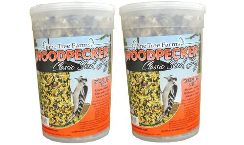 Pine Tree Farms Woodpecker Classic Seed Log, 40-Ounce (Pack of 2)