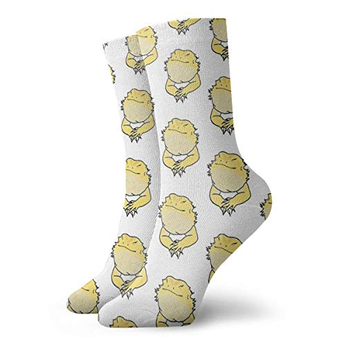 PIOKNGY Bearded DRAGON Socks Slipper Socks For Women，Fun Socks 30cm/11.8Inch