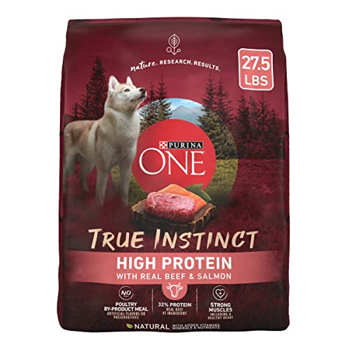 Purina ONE True Instinct High Protein Formula With Real Beef and Salmon Dry Dog Food - 27.5 lb. Bag