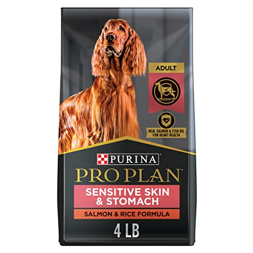 Purina Pro Plan Sensitive Skin and Stomach Dog Food Salmon and Rice Formula - 4 lb. Bag