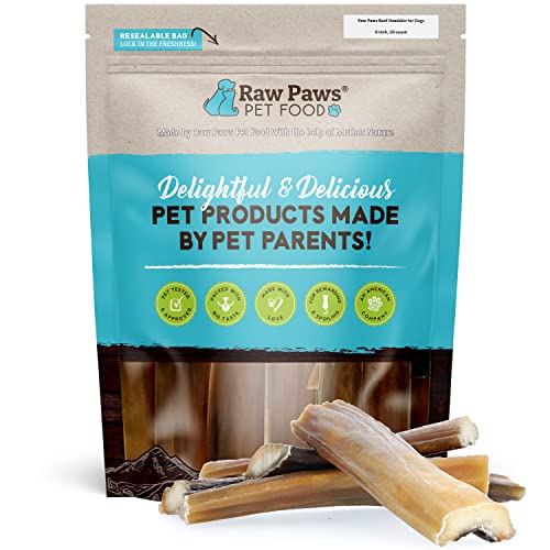 Raw Paws Natural Rawhide Alternative Dog Chews, 10-ct - No Hide Dog Chews Made from Beef Head Skin - Beef Cheeks for Dogs - No Rawhide Dog Chew Chips for Dogs - Digestible Rawhide Free Dog Treats