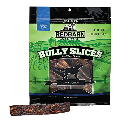 Redbarn Bully Slices for Dogs | Highly Palatable, Long-Lasting Natural Dental Treats with Functional Ingredients, 9 oz. (Pack of 1) - Original Bully