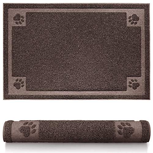 SHUNAI PET Mat for Food and Water Under Bowl and Feeder, 35 x 24 Inches Large Dog Bowls Mat Waterproof Food Mat for Dogs and Cats, Silicone Non Slip for Floors, Easy to Clean