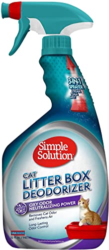 Simple Solution Cat Litter Deodorizer | Litter Box Odor Eliminator | 32 Ounces