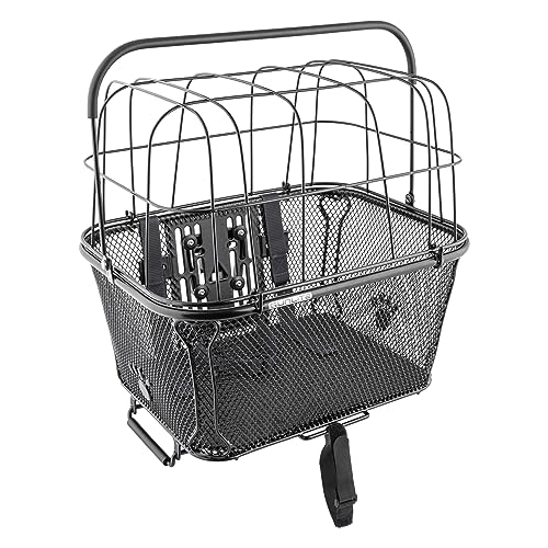 Sunlite RackTop/Handlebar pet Friendly QR Basket, 15.7 x 16.9 x 12, Black