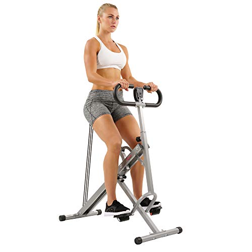 Sunny Health & Fitness Squat Assist Row-N-Ride™ Trainer for Glutes Workout with Online Training Video