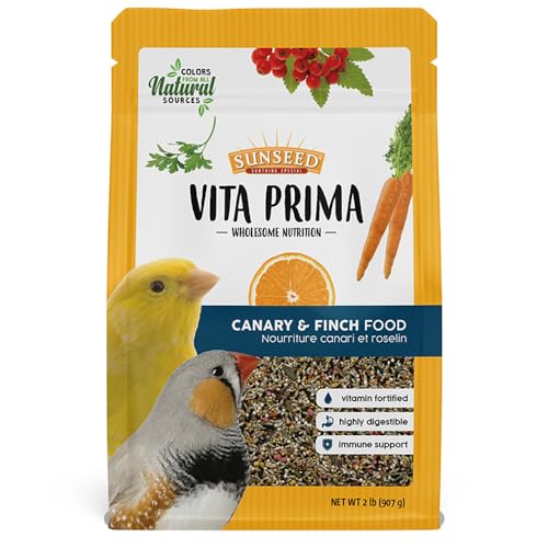 Sunseed Vita Prima Wholesome Nutrition Bird Food Canary Finch 2 Lb