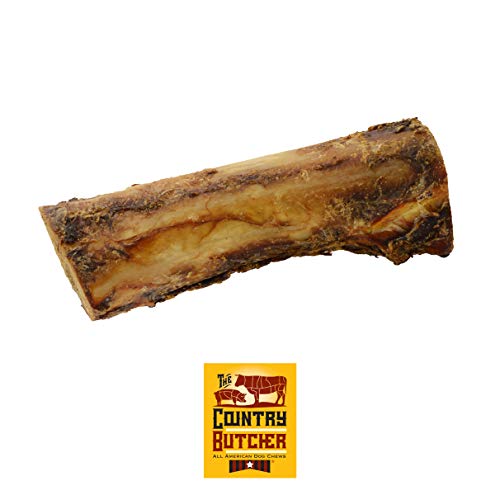 The Country Butcher 7" Beef Marrow Dog Bones for Aggressive Chewers, Large and Medium Breed Dog Treat, Natural, Tough, Chew Toy, Made in The USA, 8 Count