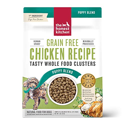 The Honest Kitchen Whole Food Clusters Puppy Grain Free Chicken Dry Dog Food, 1 lb Bag