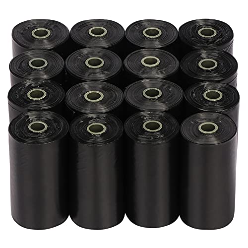 Toplive Dog Waste Bags, Poop Bags for Dog, Extra Thick Strong Leak-Proof Doggy Bags 16 Rolls (240 Bags), Black