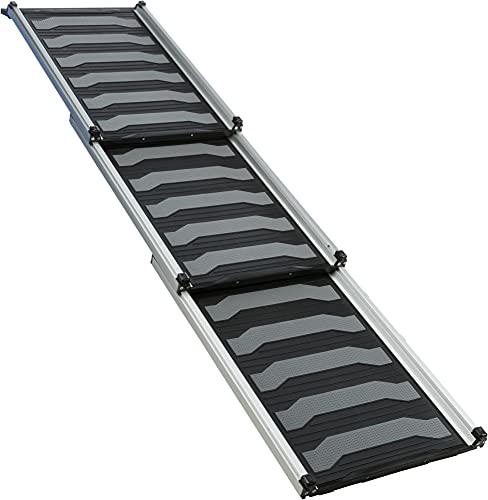 TRIXIE Heavy Duty 69" Telescoping Pet Ramp, Lightweight Aluminum, Portable Dog Ramp, Car Ramp, Extra Long