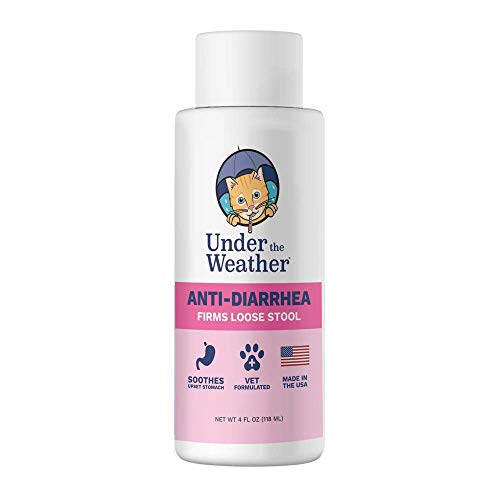 Under the Weather Anti-Diarrhea Liquid for Dogs and Cats - Soothe Your Pet's Upset Stomach and Provide Relief from Diarrhea - (4 oz Bottle) (for Cats (4Oz))