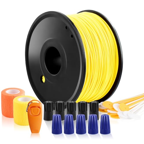 Underground Wire and Wire Splice Kits, Compatible for Dog Fence System Wireless, Including 500 FT Boundary Wire, Wire Splice Kit, Border Flags, Extend Your Fence Boundary and Pet Safe Training