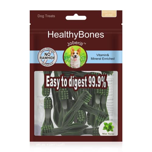 UrbanX HealthyBones Original Natural Dog Dental Care Snacks Oral Health Dog Food for Cavalier King Charles Spaniel and Other Small Companion Dogs, 30 Count