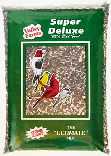 Valley Farms Super Deluxe Wild Bird Food - The Ultimate Wild Bird Seed Mix (15 LBS)