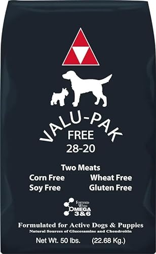 Valu-Pak Free 28-20 Dog Food | Black Bag | 50 lb