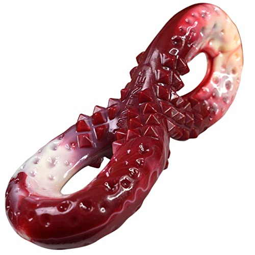 VANFINE Dog Bones for Aggressive chewers Dog Toys for Large Dogs 8-Shaped Rolling Design Bone Interactive Tough Dog chew Toys for Aggressive chewers Large Breed Indestructible Small Medium Dogs Nylon