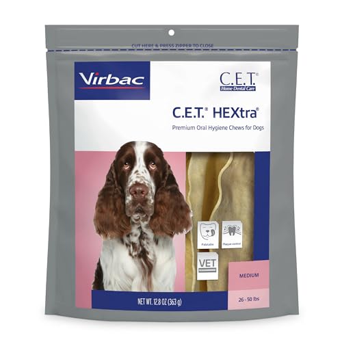 Virbac CET HEXtra Premium Oral Hygeine for Dogs, 26-50 lbs.