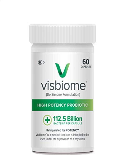 Visbiome - High Potency Probiotics, 112.5 Billion CFU Live Bacteria, 60 Capsules