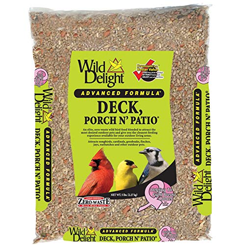 Wild Delight Deck, Porch N' Patio No Waste Bird Food, 5 lb