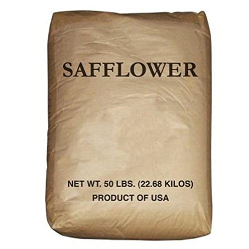 Wildlife Elements Safflower Seed Wild Bird Food, Great for Cardinals, Chickadees, Titmice, Doves, Woodpeckers and Grosbeaks, 50-Pound Bag