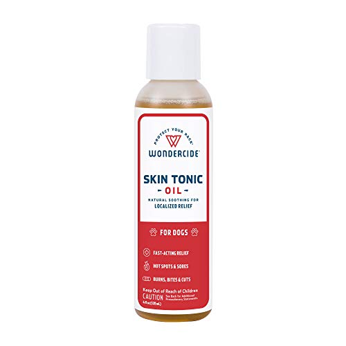 Wondercide - Skin Tonic Oil for Hot Spot, Itch, and Rash Relief with Natural Essential Oils - First Aid Remedy for Dogs - 4 oz