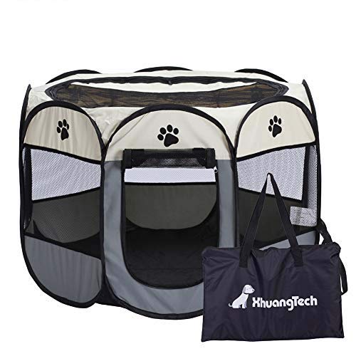 Puppy In Playpen All Day 2024 Vet Ranch We Love Pets   Xianghuangtechnologypet Portable Foldable Playpen Dogcatpuppy Exercise Pen 1 