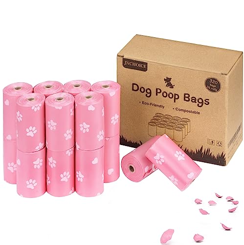 320 Counts Dog Poop Bags, Leak Proof, Extra Thick and Strong Pet Waste Bags for Dog Walking and Cat Litter