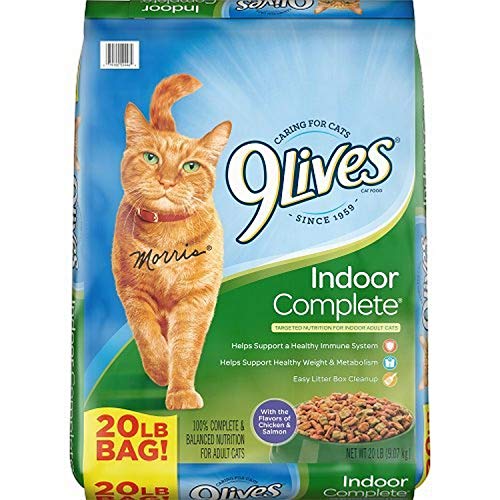 9Lives Indoor Complete Cat Food, 20 Pound Bag
