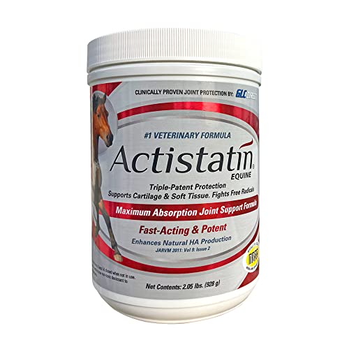 Actistatin Equine Powder, 2.05 lbs – Clinically-Proven Veterinary Joint Support Supplement for Horses: Glucosamine, Chondroitin, Manganese – Supports Joints, Cartilage, Soft Tissue & Ligaments