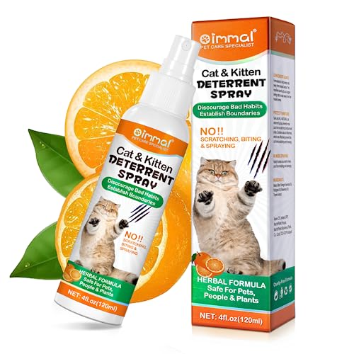 AIQIUSHA Cat Repellents Sprays 120ML,Anti Pee & Anti Scratch Furniture & Anti Scratching Plants,Suit for Indoor & Outdoor,Establish Boundaries & Keep Cat Off,Safe for Children & Plant