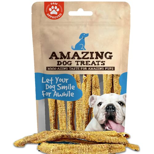 Amazing Dog Treats - Lamb Trachea (18-20 Count - 10 oz) - Trachea Dog Chews - Natural Source of Glucosamine & Chondroitin for Dogs - Lamb Dog Treats