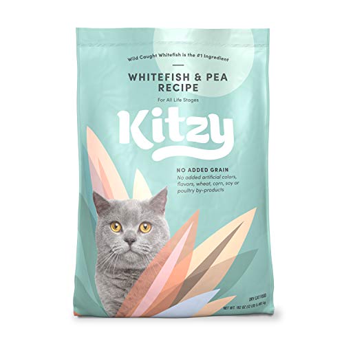 Amazon Brand - Kitzy Dry Cat Food, Whitefish and Pea Recipe, Grain-Free (12 lb bag)