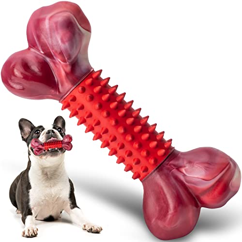 Apasiri Puppy Chew Toys for Teething, Puppy Toys for Small Dogs, Small Dog Toys Bone for Puppy Teething, Teething Toys for Puppies, Nylon and Rubber Puppy Chew Toys, Chew Toys for Small Dogs Gift