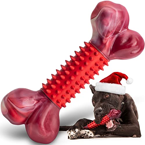 Apasiri Tough Dog Toys for Aggressive Chewers Large Breed, Chew Toys, Durable Bones Made with Nylon and Rubber, Big Indestructible Toy, Medium Puppy Teething chew