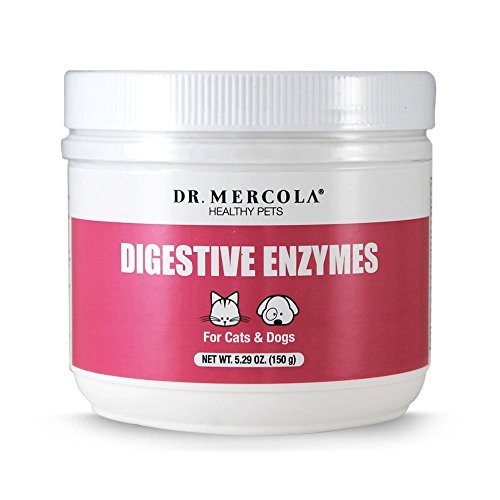 Bark & Whiskers Digestive Enzymes Kibble Diet, for Dogs & Cats, 4.23 oz. (120 g), 150 Scoops, Promotes Carb & Starch Breakdown, Veterinarian Formulated, Non-GMO, Dr. Mercola