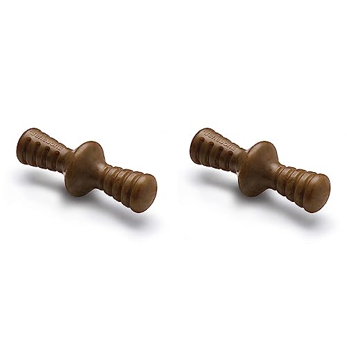 Benebone Zaggler Rolling Dog Chew Toy for Aggressive Chewers, Real Bacon, Made in USA, Small (Pack of 2)