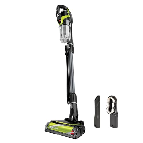 BISSELL PowerGlide Pet Slim Corded Vacuum, 3070, Black, Green